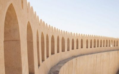 Detail at, 16th Century castle in Nizwa, Oman.