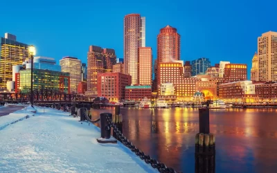 boston winter waterfront