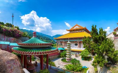 Panorama,Of,Kek,Lok,Si,Temple,In,Georgetown,,Penang,Island,