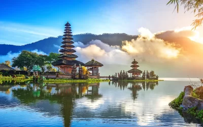 tempio a Bali, Indonesia.