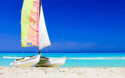 tropical beach of Varadero in Cuba